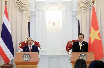 Vietnamese President, Thai PM co-chair press conference