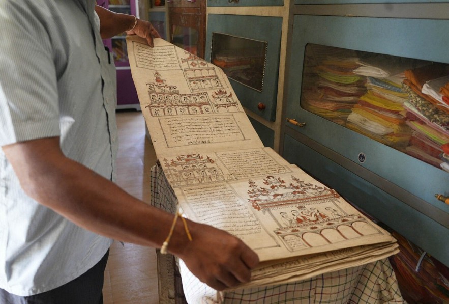 Tai script preserved in Namphake Buddhist Monastery