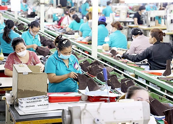 Footwear produced at Gia Dinh Group in HCM CIty. The EU is the biggest market for Vietnamese footwear products. — VNA/VNS Photo Hong Dat