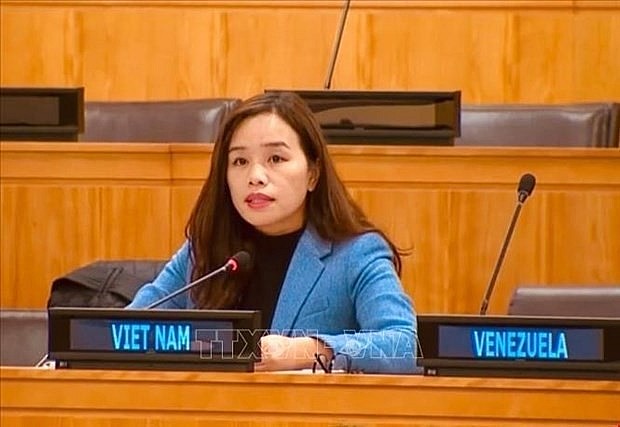 Minister Counsellor Le Thi Minh Thoa, Deputy Permanent Representative of Vietnam to the UN (Photo: VNA)