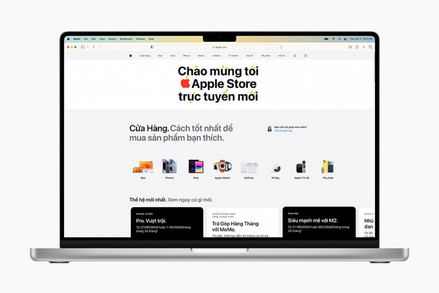 Apple launches an online store in Vietnam on May 18