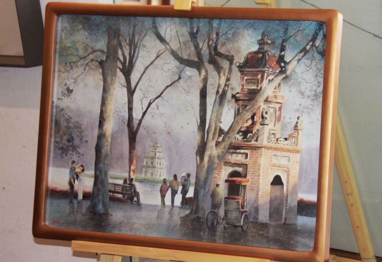 Saigonese Painter Exhibits "A Little Love for the City" in Hanoi