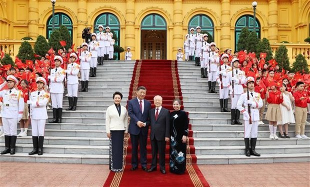 vietnam news today dec 13 party general secretary hosts welcome ceremony for chinese party state leader