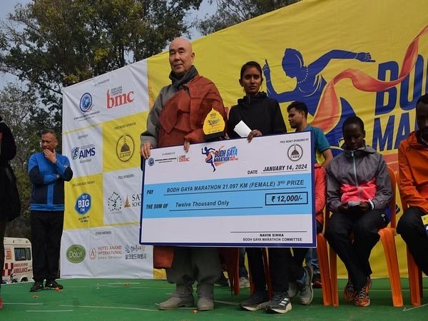 bodh gaya marathon creates remarkable blend of spirituality physical endurance