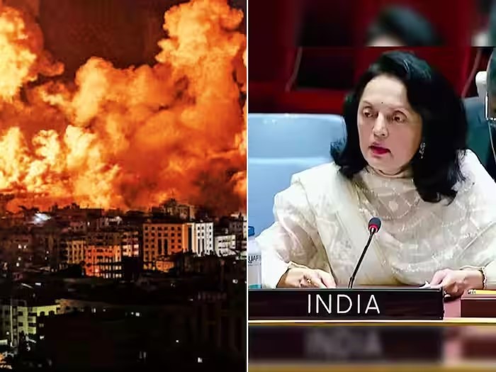 only two state solution between both sides will deliver enduring peace india on gaza conflict