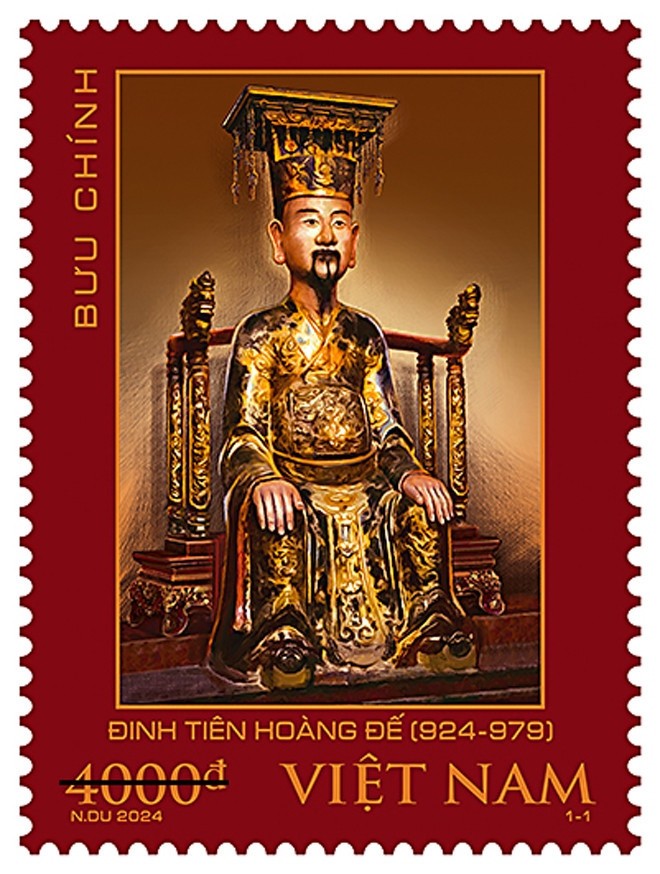 stamp collection celebrates 1100th birthday of emperor dinh tien hoang