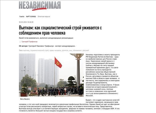 vietnam news today june 1 vietnam always respects ensures human rights