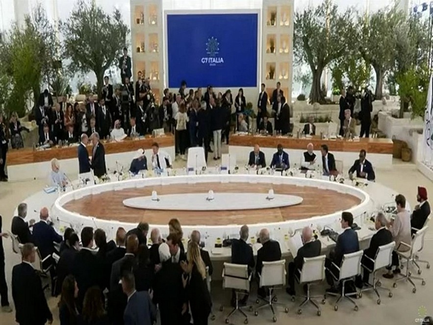 G7 summit (Photo/X@G7Italy). Image Credit: ANI