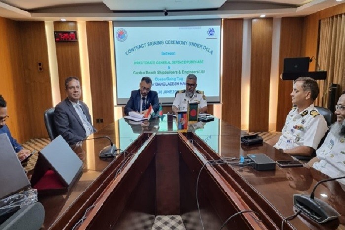 garden reach shipbuilders and engineers to build ocean going tug for bangladesh navy