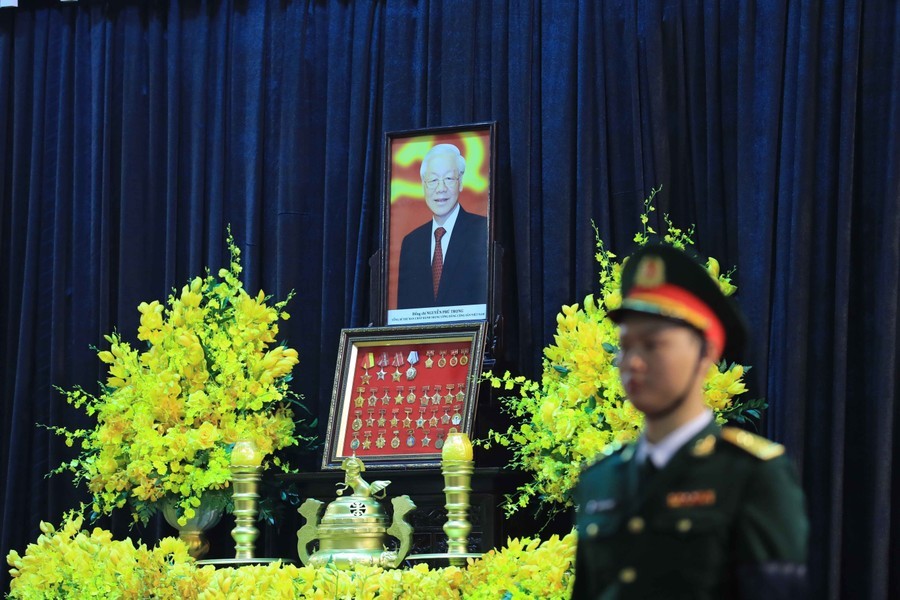 vietnam news today jul 25 state funeral of vietnamese party leader nguyen phu trong begins in hanoi