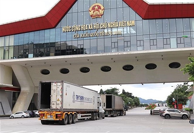 At Huu Nghi Border Gate, Lang Son Province. Photo: VNA