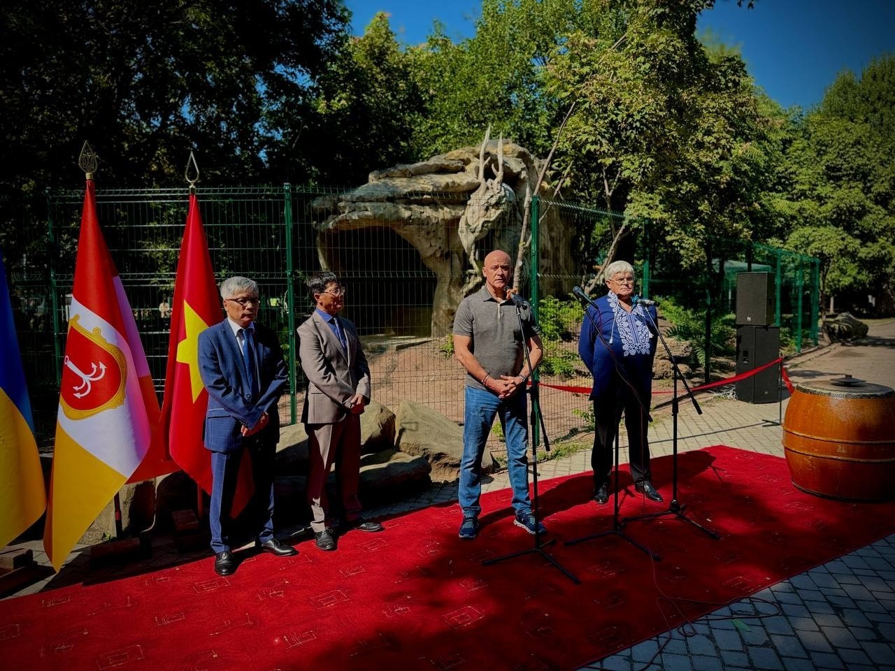vietnamese space inaugurated in ukrainian odessa citys zoo