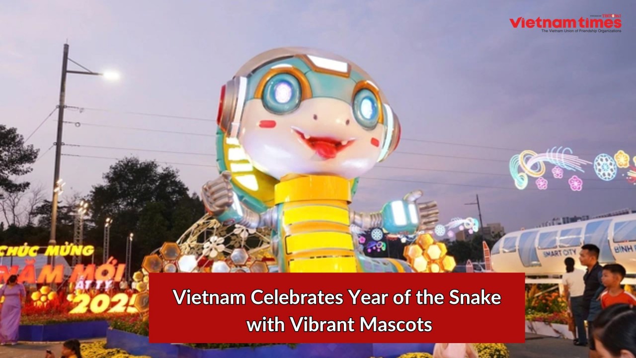 Vietnam Celebrates Year of the Snake with Vibrant Mascots