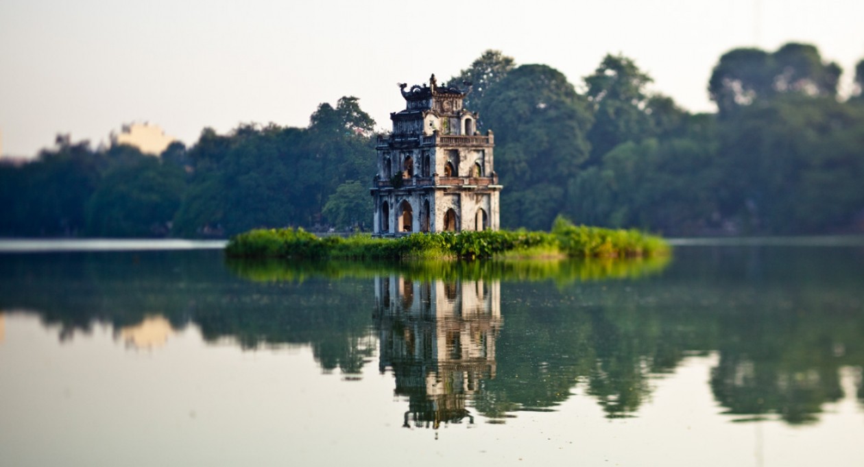 Hoan Kiem Lake, Hanoi. 