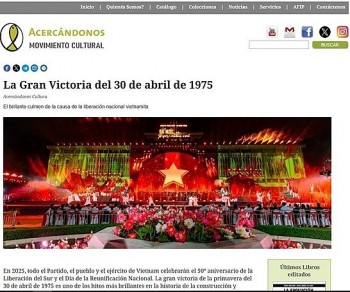 Vietnam’s 50-year Reunification Celebration Garners Argentine Press’s Attention