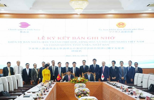 Hue, Nara Prefecture (Japan) Cooperate to Promote Cultural Heritage Values