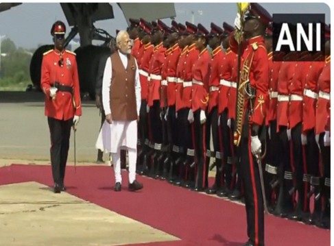 PM Narendra Modi Arrives in Ghana, Start High-Level Tour Across Five Nations