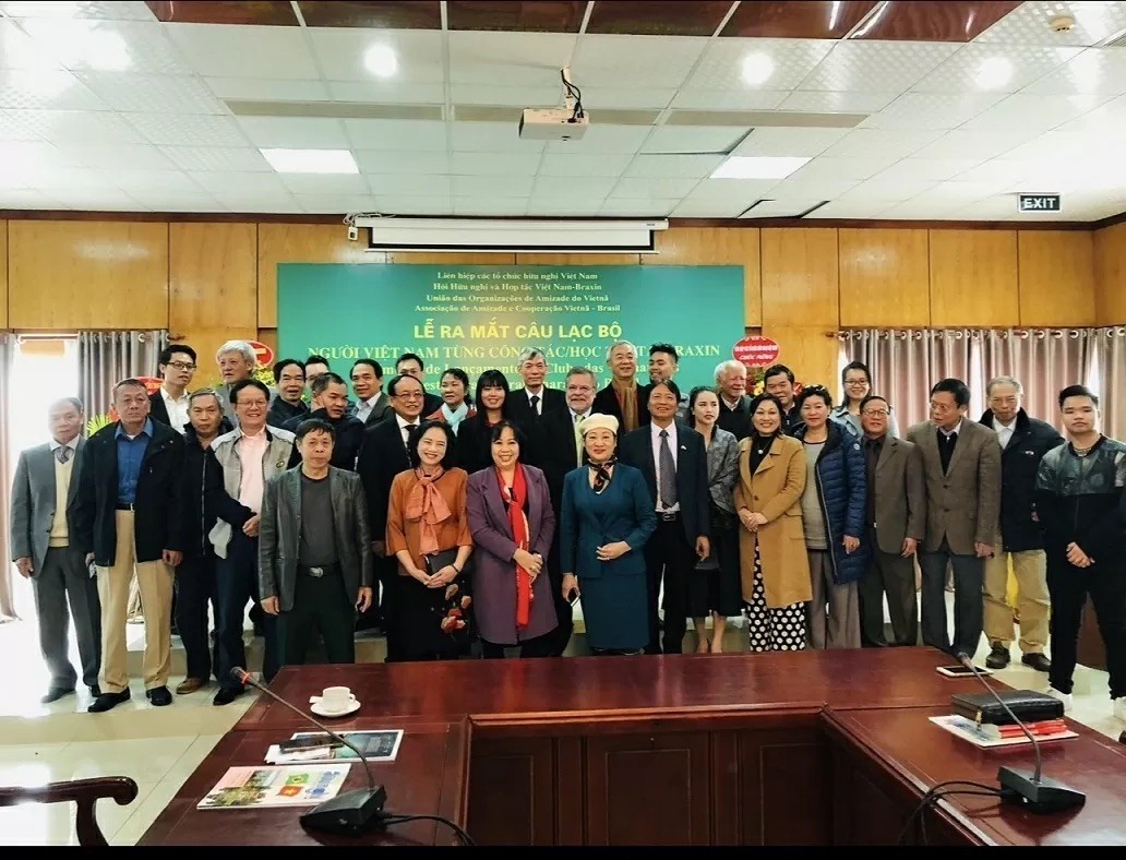 Launch ceremony of the Club for Vietnamese who worked/studied in Brazil, 2019. (Photo: Vietnam - Brazil Friendship and Cooperation Association)