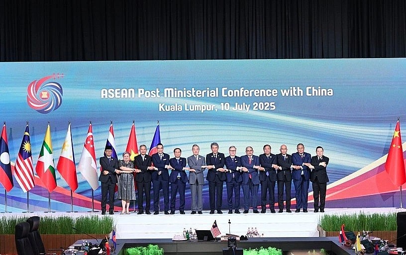 At the ASEAN Post-Ministerial Conference with China in Kuala Lumpur on July 10 (Photo: Ministry of Foreign Affairs)