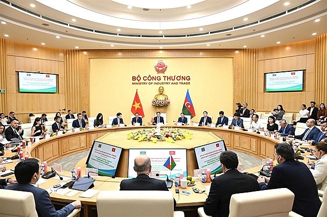 The third meeting of the Việt Nam – Azerbaijan Intergovernmental Committee on Economic – Trade and Scientific – Technical Cooperation in Hà Nội on Thursday. Photo moit.gov.vn