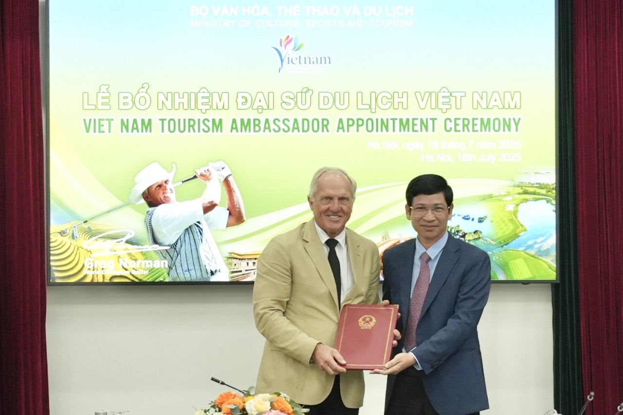 Greg Norman Appointed Vietnam’s Tourism Ambassador for the 2025-2030 Term