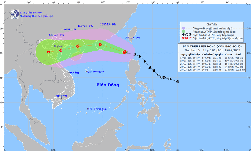 Vietnam News Today (Jul. 20): Northern Provinces, Coastal Regions from Quang Ninh to Dak Lak Urged to Brace for Storm Wipha
