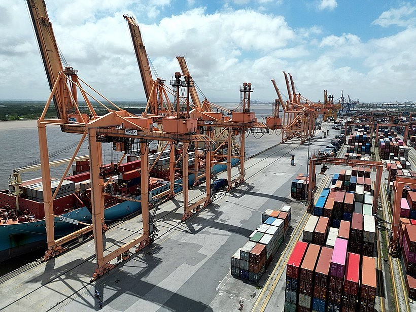 Goods at Hai Phong Port in northern port city of Hai Phong. (Photo: VNA) Goods at Hai Phong Port in northern port city of Hai Phong. (Photo: VNA)