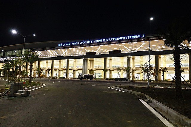 Domestic passenger Terminal 3 at Tan Son Nhat International Airport located in Ho Chi Minh City.. Domestic passenger Terminal 3 at Tan Son Nhat International Airport located in Ho Chi Minh City..