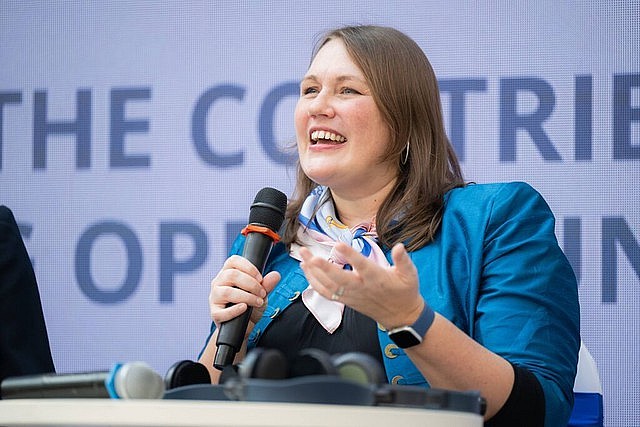 Chief of Mission for the International Organization for Migration (IOM) in Viet Nam Kendra Rinas.