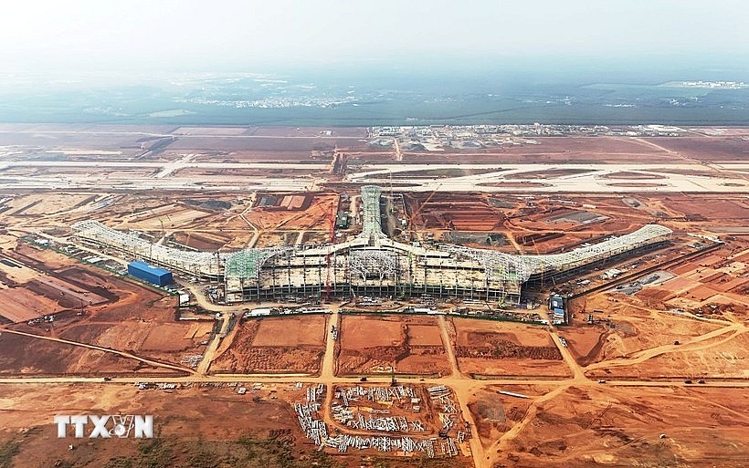 The construction site of Long Thanh International Airport (Photo: VNA)