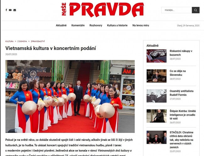 Czech Newspaper Impressed by Vietnamese Culture