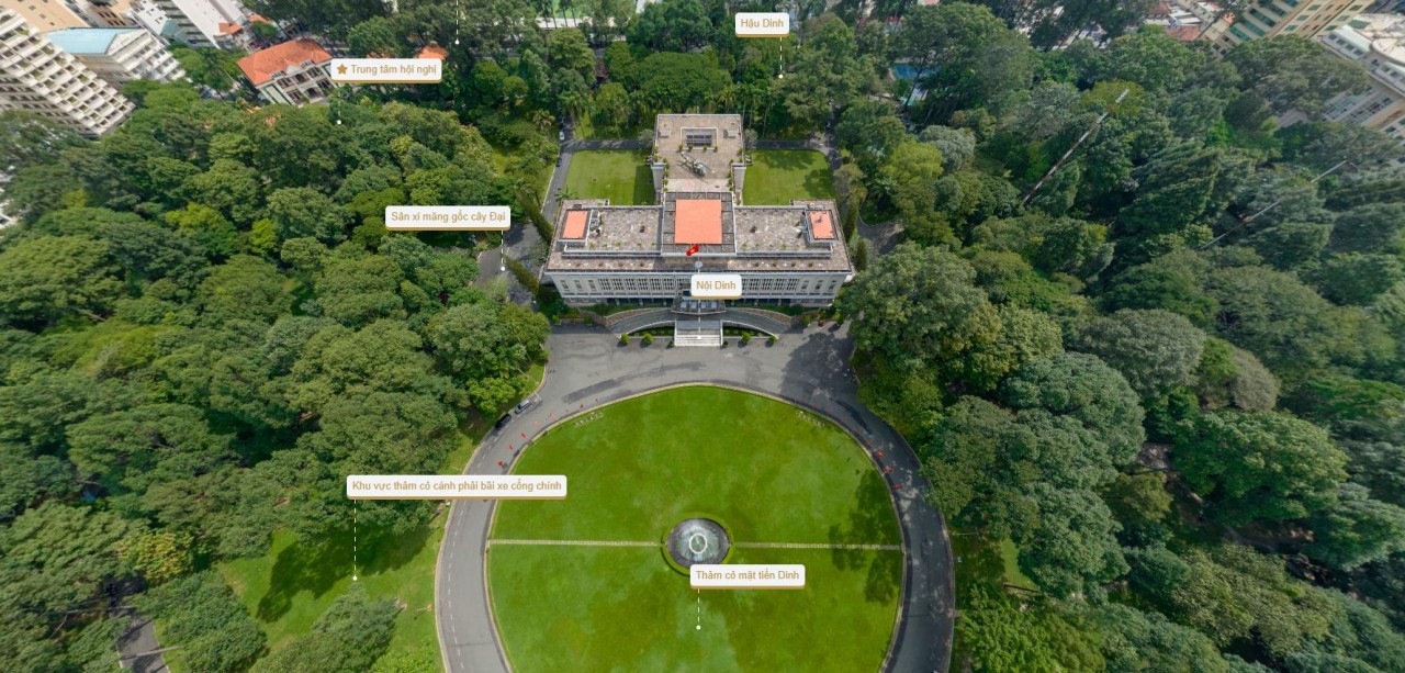 Independence Palace visitor map (Photo: dinhdoclap.gov.vn)
