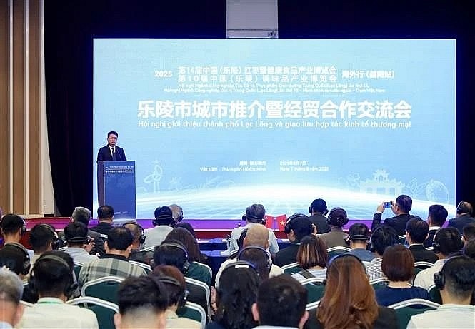 A conference to promote China's Laoling city is held in Ho Chi Minh City. (Photo: VNA)