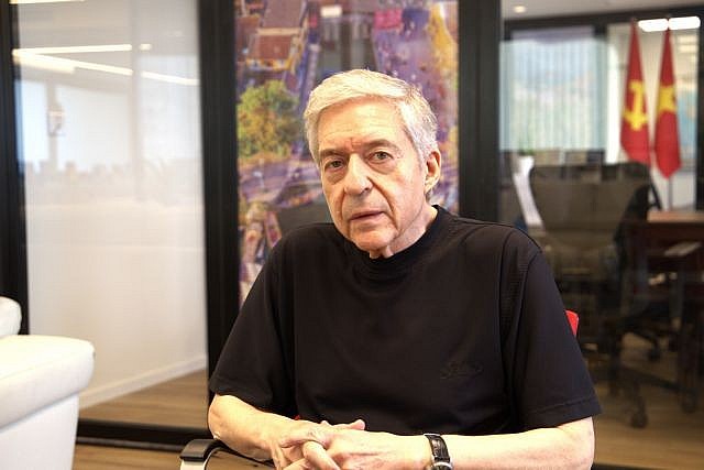 Former Israeli Minister of Justice Yossi Beilin. Photo: VNA/VNS Former Israeli Minister of Justice Yossi Beilin. Photo: VNA/VNS