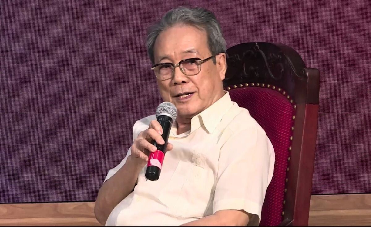 ![Photo] Mr. Nguyễn Xuân Phong, former Director-General of the Department of American Affairs (Ministry of Foreign Affairs), former Ambassador of Vietnam to Spain, speaks at the national launch ceremony of the Campaign to Support the Cuban People, August 13, 2025. (Screenshot: Thành Luân)