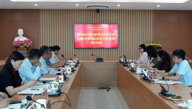 Committee for Foreign Non-governmental Organization Affairs Works with Cao Bang Province