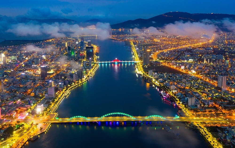 Da Nang city viewed from above.