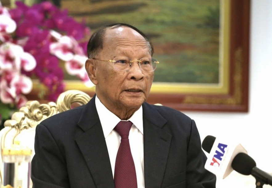 Honorary President of the Cambodian People's Party Samdech Heng Samrin (Photo: VNA)