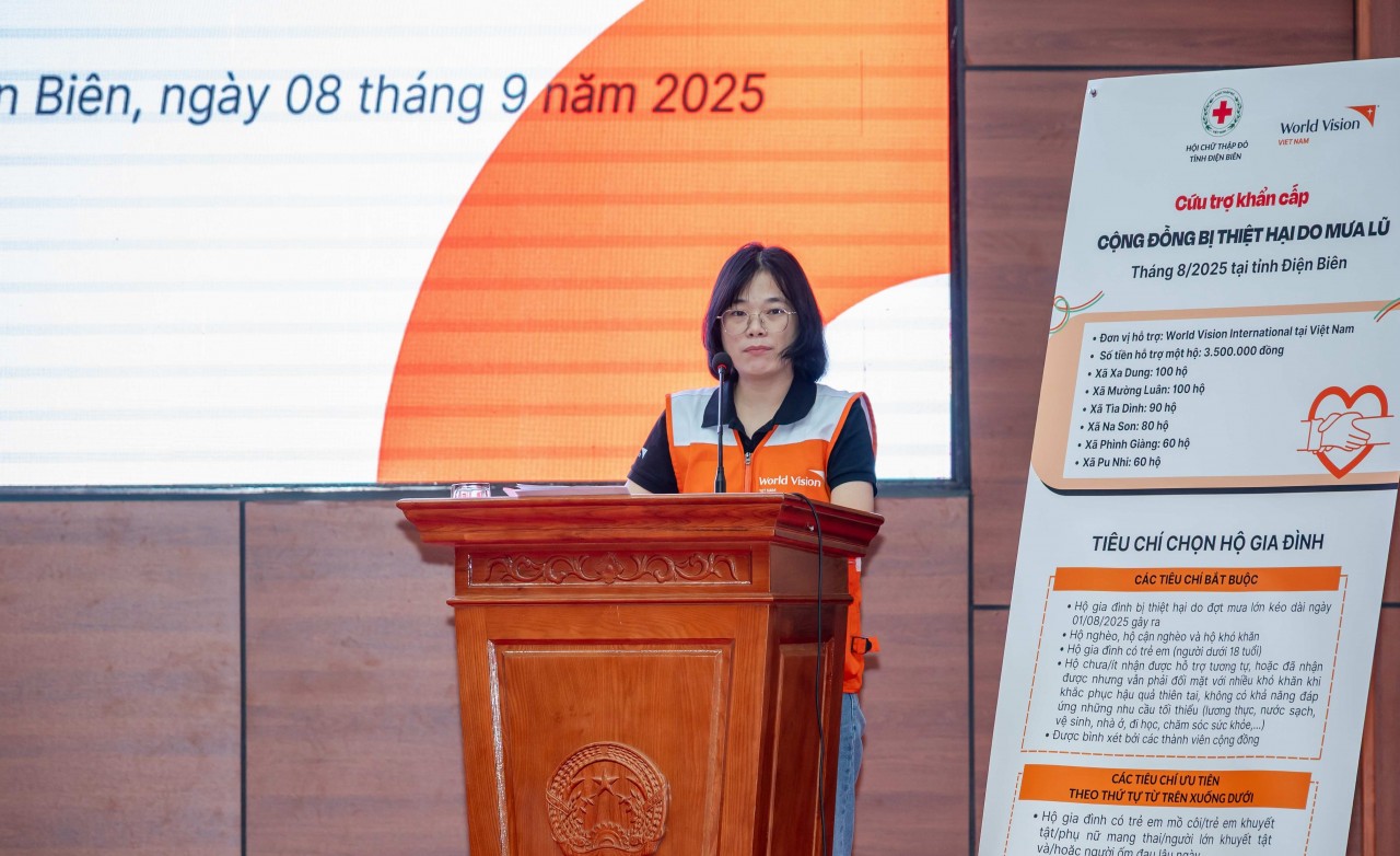 Vu Thi Nga, Director of Operations of World Vision International in Vietnam. (Photo: WVIV)