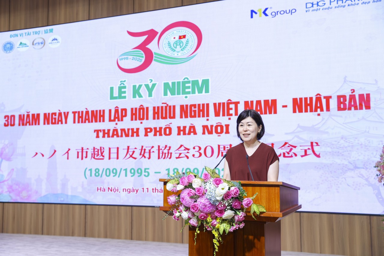Kanikawa Wakana, First Secretary, Head of the Press and Culture Section, Embassy of Japan in Vietnam. (Photo: Đinh Hòa)
