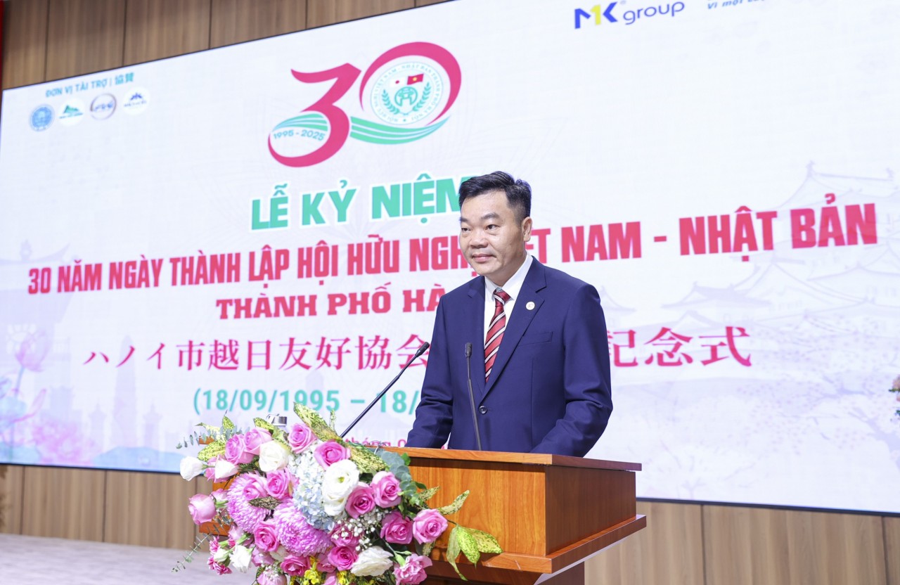 Đào Việt Long, Chairman of the Vietnam–Japan Friendship Association of Hanoi. (Photo: Đinh Hòa)]