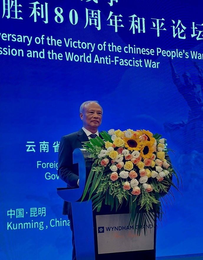 Vietnam Peace Committee Attends Peace Conference Commemorating 80th Anniversary of Anti-fascist Victory in China