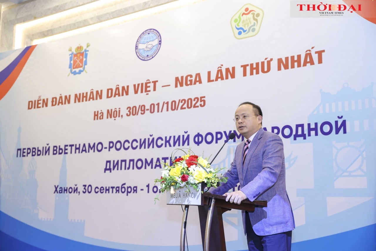 Đỗ Xuân Hoàng, Chairman of the Association of Vietnamese Organizations in the Russian Federation. (Photo: Đinh Hòa)