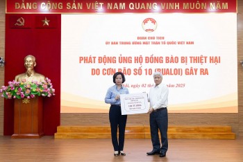 Vietnam Fatherland Front Launches Support for Typhoon No. 10 Victims