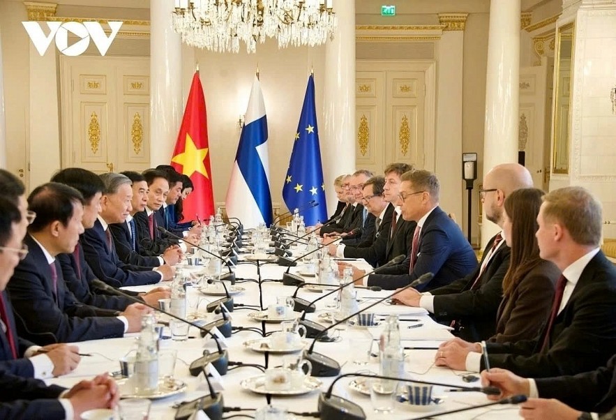 Vietnamese Party General Secretary To Lam and Finnish President Alexander Stubb hold talks in Helsinki. Vietnamese Party General Secretary To Lam and Finnish President Alexander Stubb hold talks in Helsinki.