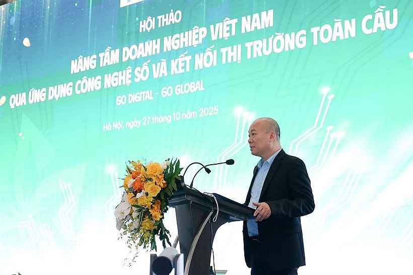 Director of the Vietnam Trade Promotion Agency Vu Ba Phu speaks at the seminar on October 27. (Photo: VNA) Director of the Vietnam Trade Promotion Agency Vu Ba Phu speaks at the seminar on October 27. (Photo: VNA)