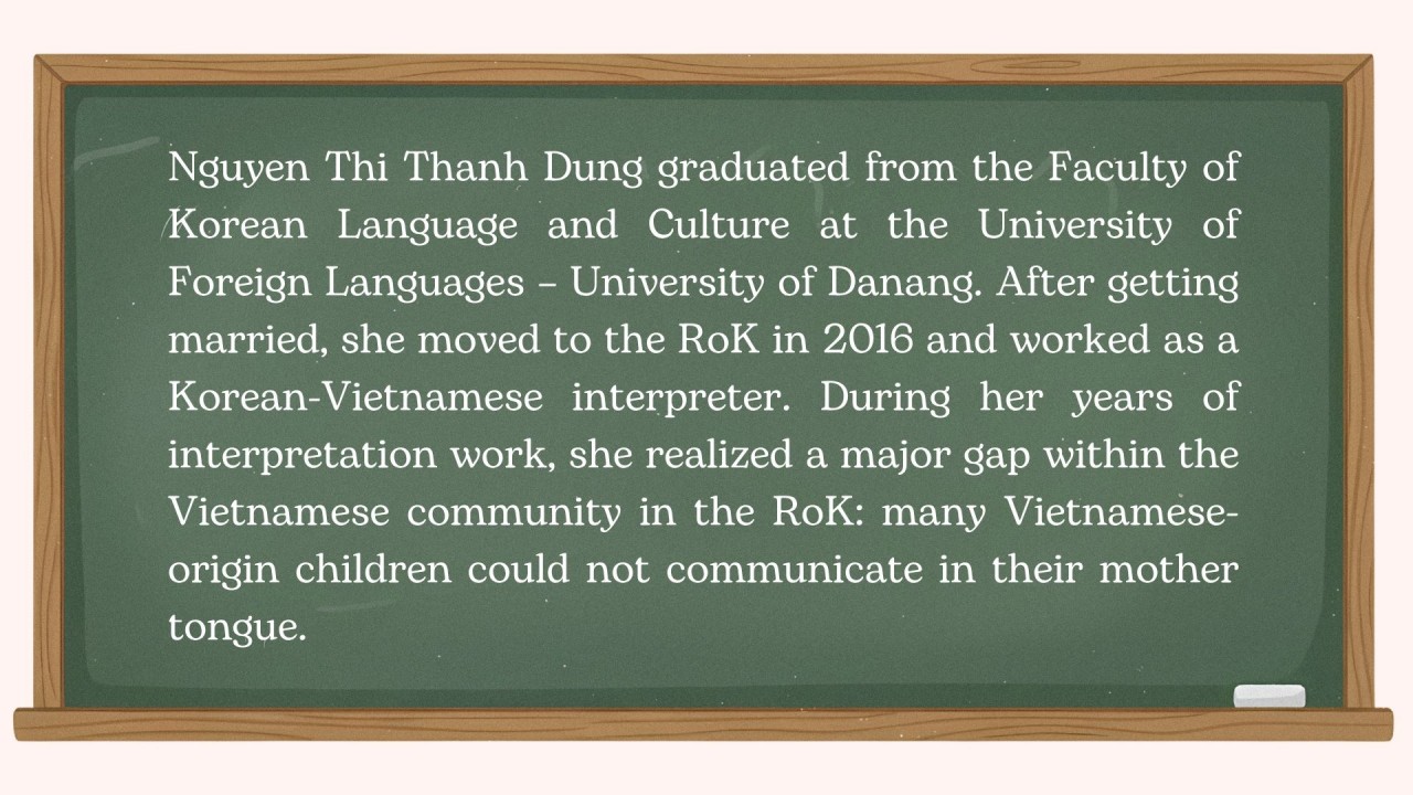Nurturing Vietnamese in the RoK Nurturing Vietnamese in the RoK
