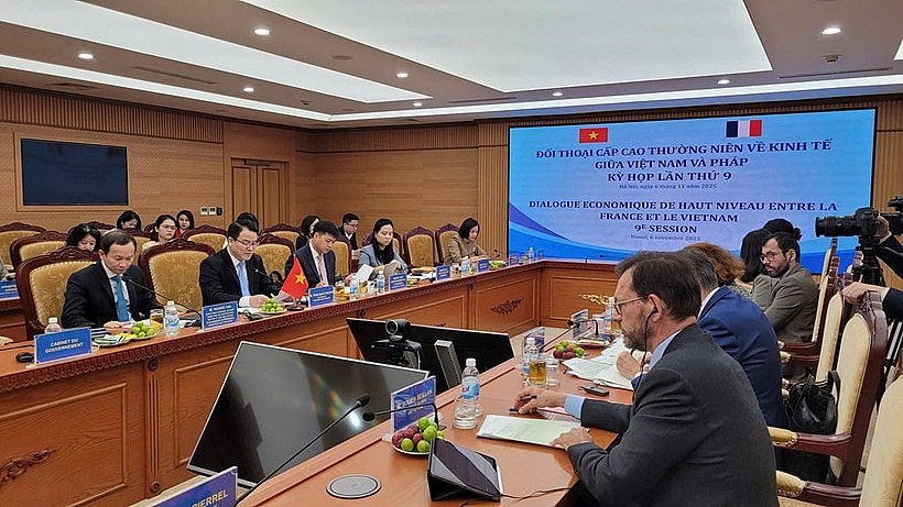 An overview of the Vietnam–France High-Level Economic Dialogue in Hanoi on November 6 (Photo: VNA) An overview of the Vietnam–France High-Level Economic Dialogue in Hanoi on November 6 (Photo: VNA)