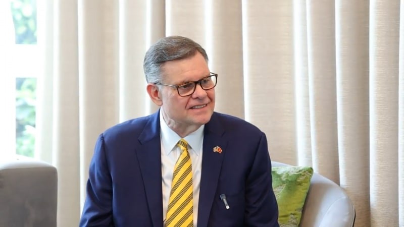 Pastor Bob Roberts, President of the Institute for Global Engagement (IGE, USA), head of the Delegation of the Global Collaborative Community. (Photo: Dinh Hoa)