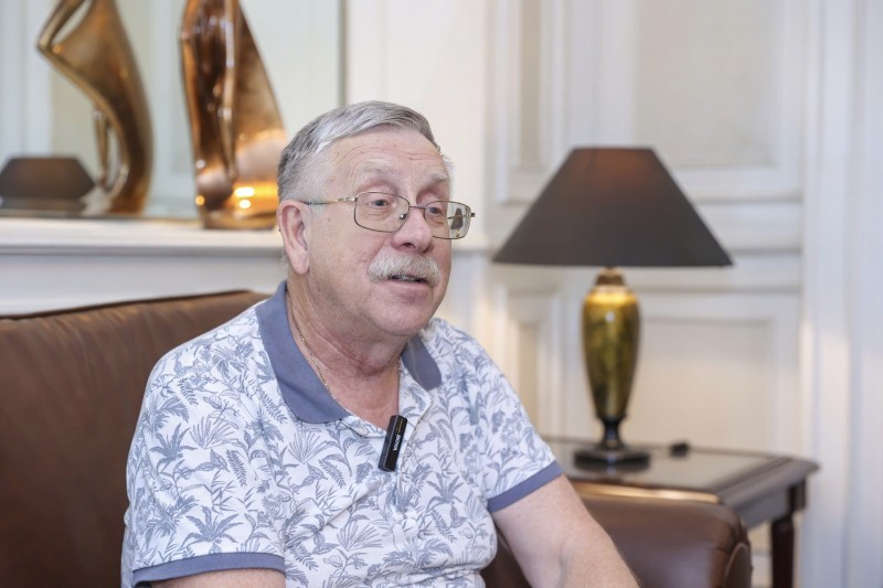 Petr Tsvetov, First Vice President of the Russia-Viet Nam Friendship Association. (Photo: Dinh Hoa)